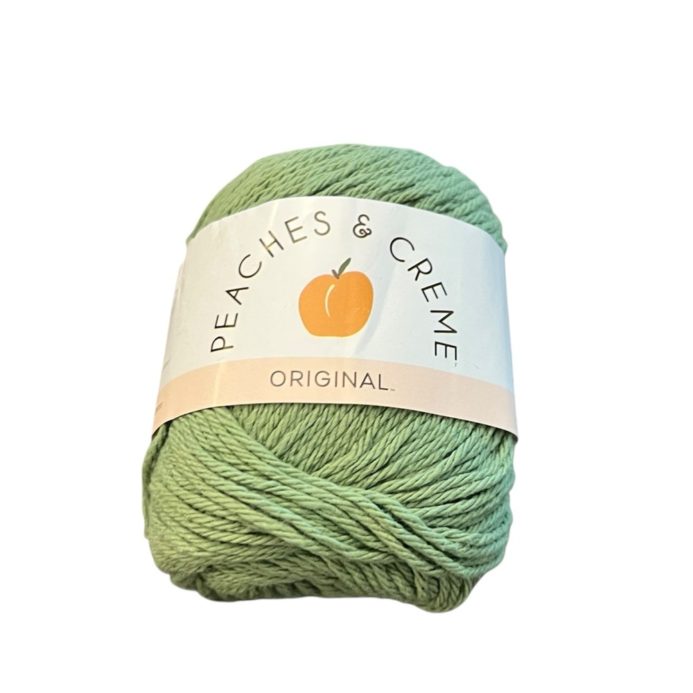 Peaches & Creme Cotton Yarn ROSEMARY Green 2.5 Oz‎ 120 Yards NEW